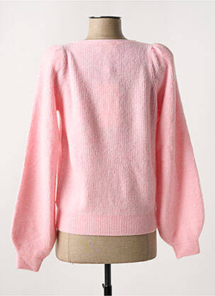Gilet manches longues resserrée sur le bas rose FABIENNE CHAPOT femme