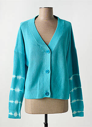 Gilet manches longues stretch bleu FIVE femme