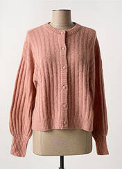 Gilet manches longues rose MSCH COPENHAGEN pour femme seconde vue