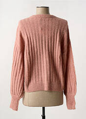 Gilet manches longues rose MSCH COPENHAGEN pour femme seconde vue