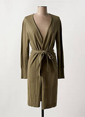 Gilet manches longues vert CREAM pour femme seconde vue