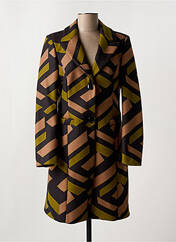 Manteau long noir RINASCIMENTO pour femme seconde vue