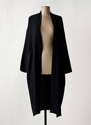 Manteau long noir TOUPY pour femme