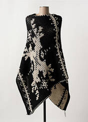 Poncho noir CERF pour femme seconde vue