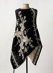 Poncho noir CERF pour femme seconde vue