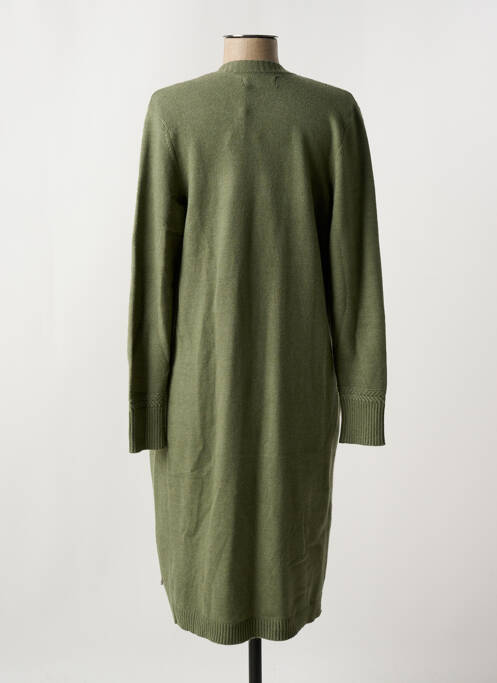Gilet manches longues stretch vert CREAM femme
