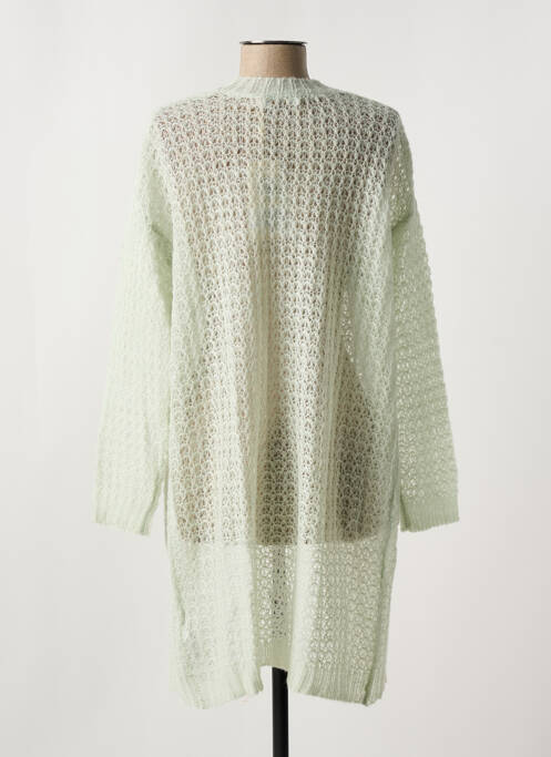 Gilet manches longues stretch vert CREAM femme