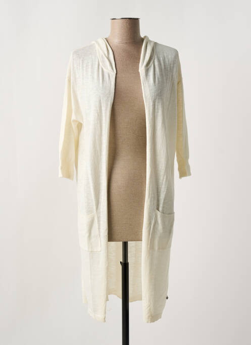 Gilet manches longues beige YERSE pour femme