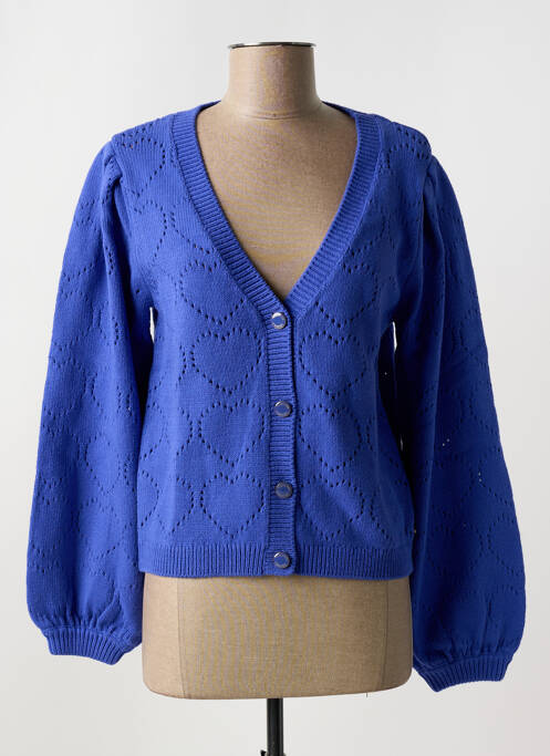 Gilet manches longues bleu FABIENNE CHAPOT pour femme