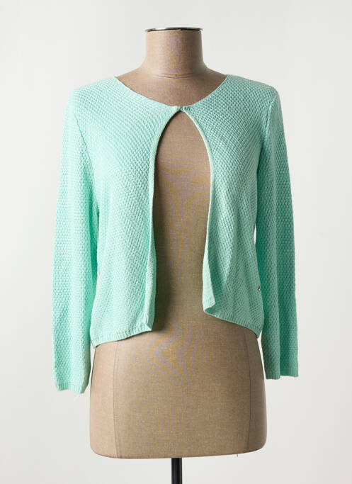 Gilet manches longues bleu INDI & COLD pour femme