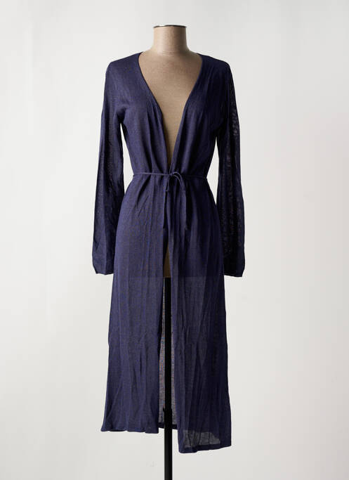 Gilet manches longues bleu ZILCH pour femme