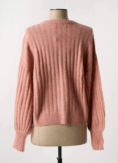 Gilet manches longues rose MSCH COPENHAGEN pour femme