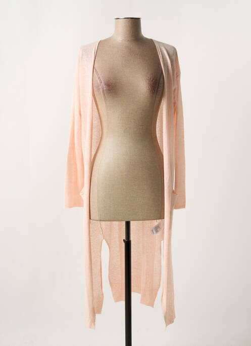 Gilet manches longues rose YERSE pour femme