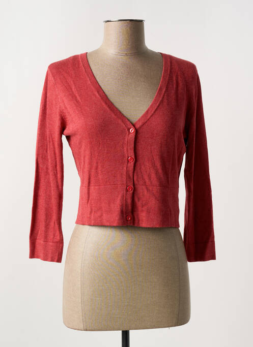 Gilet manches longues rouge ZILCH pour femme