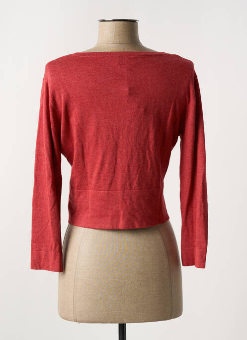 Gilet manches longues rouge ZILCH femme