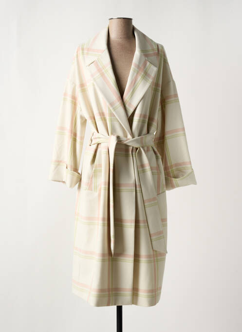 Manteau long beige YAYA pour femme