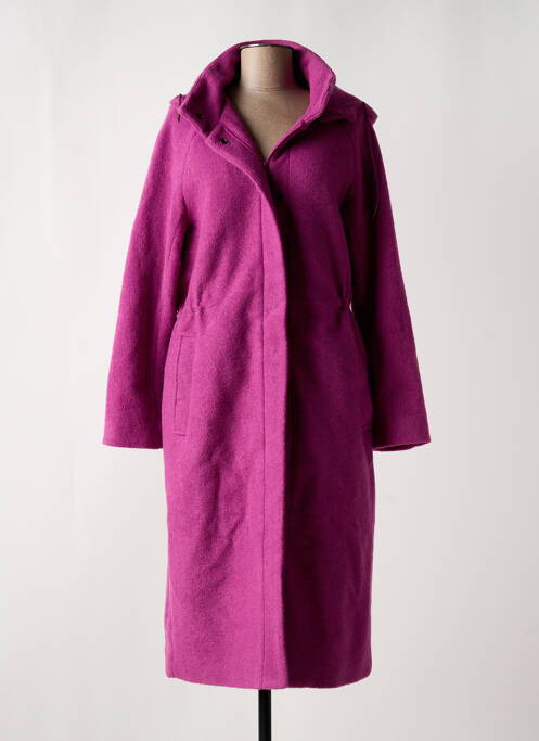 Manteau long rose ZILCH pour femme