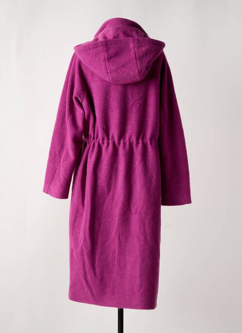 Manteau long rose ZILCH pour femme