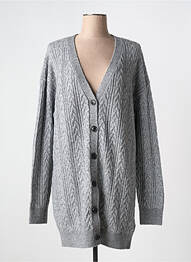 Gilet manches longues fermeture boutonnée sur le devant gris SCOTCH & SODA femme