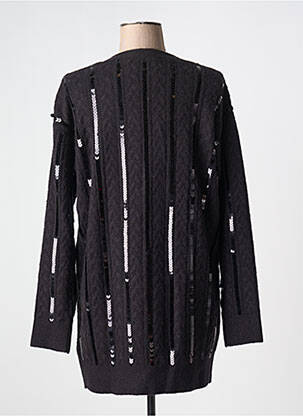 Gilet manches longues fermeture boutonnée sur le devant noir SCOTCH & SODA femme