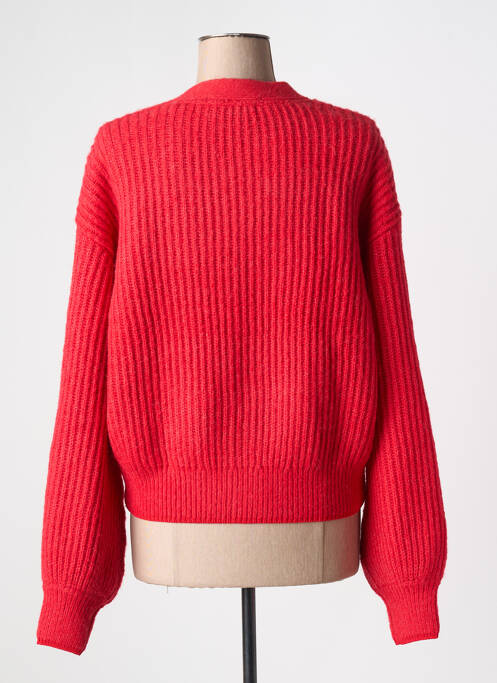 Gilet manches longues resserrée sur le bas rouge SCOTCH & SODA femme