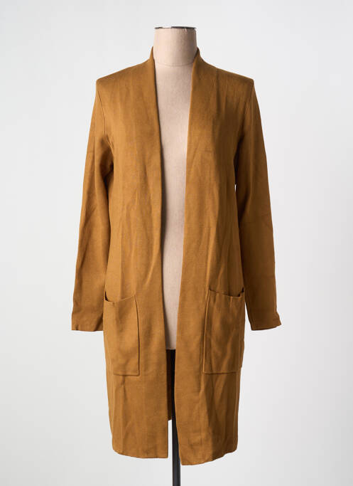 Gilet manches longues marron ZILCH pour femme