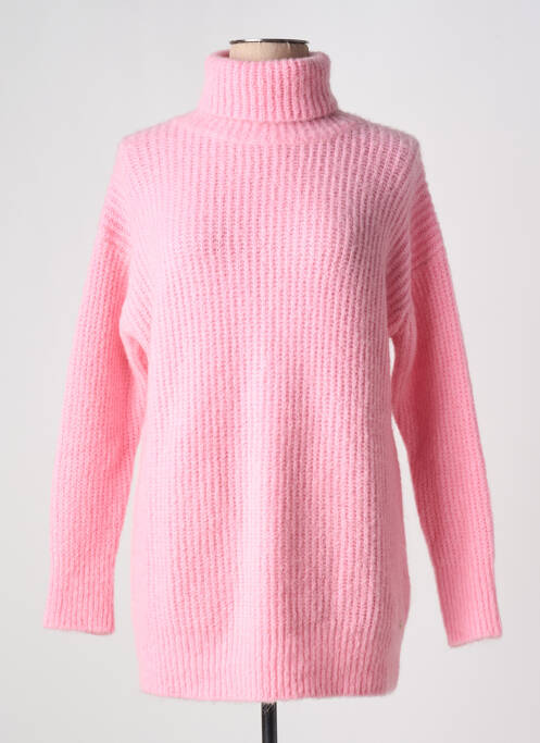 Pull col roulé rose KOCCA pour femme