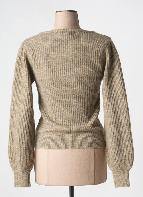 Pull coupe cintrée manches longues beige SCOTCH & SODA femme