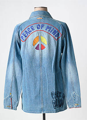 Veste casual coupe droite bleu SCOTCH & SODA femme