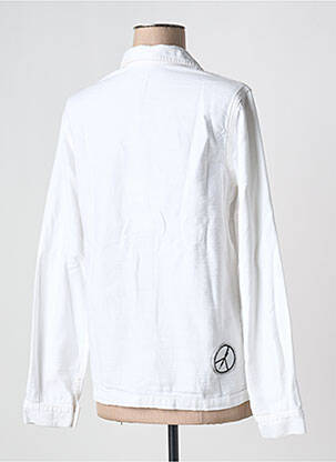 Veste casual coupe droite blanc FIVE femme
