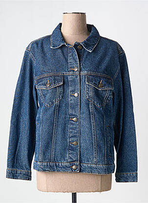 Veste casual coupe droite bleu LA PETITE FRANCAISE femme