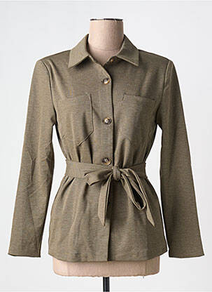 Veste casual col chemisier vert CREAM femme