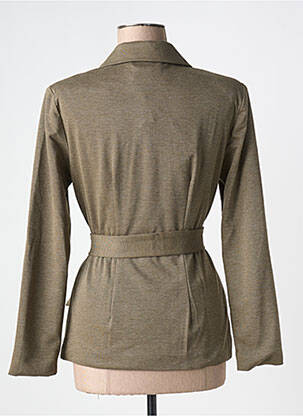 Veste casual col chemisier vert CREAM femme