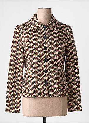 Veste casual coupe droite marron ZILCH femme
