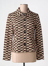Veste casual coupe droite marron ZILCH femme