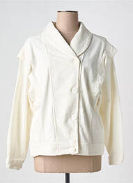 Veste casual coupe droite blanc JOHANNA PARIS femme