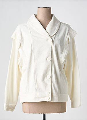 Veste casual coupe droite blanc JOHANNA PARIS femme