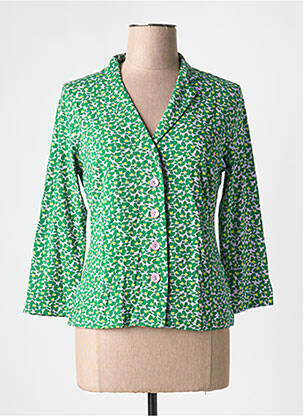 Veste casual col tailleur vert ZILCH femme