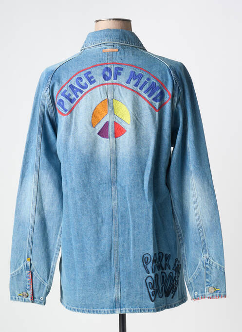 Veste casual coupe droite bleu SCOTCH & SODA femme