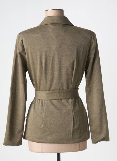 Veste casual col chemisier vert CREAM femme