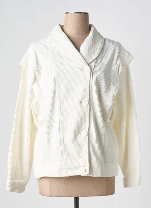Veste casual blanc JOHANNA PARIS pour femme