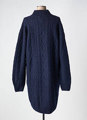 Robe pull coupe droite manches longues bleu SCOTCH & SODA femme