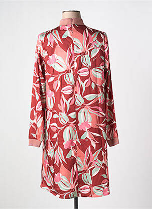 Robe courte coupe fluide manches longues marron KOCCA femme