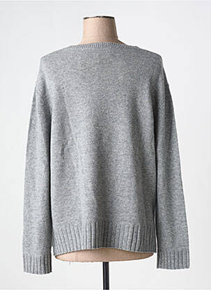 Pull coupe droite manches longues gris FIVE femme
