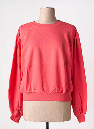 Sweat-shirt manches longues manches longues rouge IDANO femme