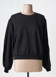 Sweat-shirt manches longues manches longues noir IDANO femme