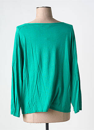 Pull coupe droite manches longues vert JARDIN PRIVÉ femme