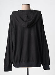 Sweat-shirt à capuche noir ME369 pour femme seconde vue
