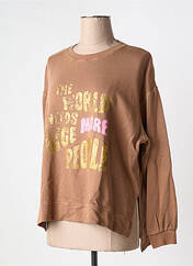 Sweat-shirt marron FIVE pour femme seconde vue