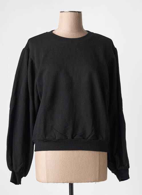 Sweat-shirt manches longues manches longues noir IDANO femme